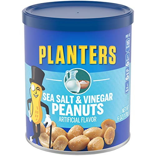 Planters flavored Peanuts Sea Salt and Vinegar 6 oz Jars Pack Of 8 Planters flavored Peanuts Sea Salt and Vinegar 6 oz Jars Pack Of 8