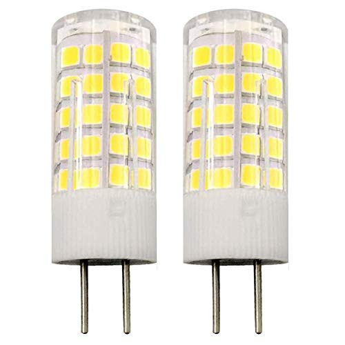 GY6.35 G6.35 LED Bulb 5W AC 110V 120V 130V  Not 12V  500LM GY6.35 Bi-pin Base Daylight White 6000K Dimmable T3 T4 JCD 45W Halogen Bulbs Equivalent 2-Pack