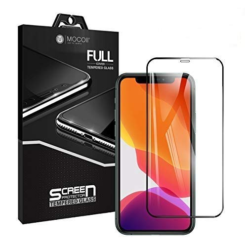 iPhone 11 Pro X XS Screen Protector Tempered Glass Full Screen Film MOCOLL 0.26mm Ultra Slim  9H Hardness   Anti-Scratch   Anti-Fingerprint   No Bubbles   Easy Installation   Case Friendly  5.8 inch