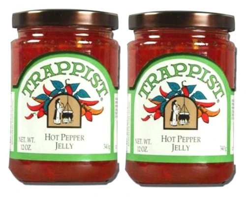 Trappist All Natural Hot Pepper Jelly  12 oz Jars  2 Pack
