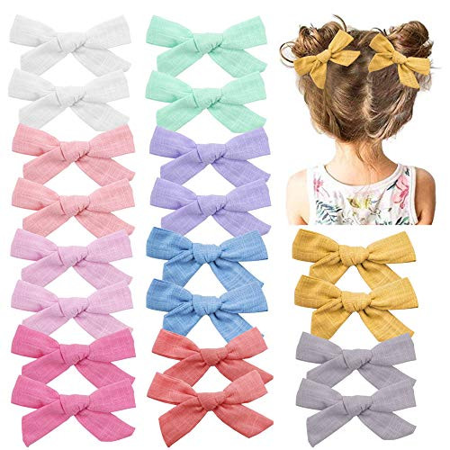 20 Pieces Baby Girls Hair Bows Clips Hair Barrettes Accessory for Babies Infant Toddlers Kids in Pairs 20 Pieces Baby Girls Hair Bows Clips Hair Barrettes Accessory for Babies Infant Toddlers Kids in Pairs