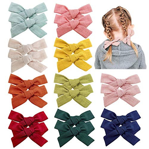 20 PCS Baby Girls Hair Bows Clips Hair Barrettes Accessory for Babies Infant Toddlers Kids in Pairs 20 PCS Baby Girls Hair Bows Clips Hair Barrettes Accessory for Babies Infant Toddlers Kids in Pairs