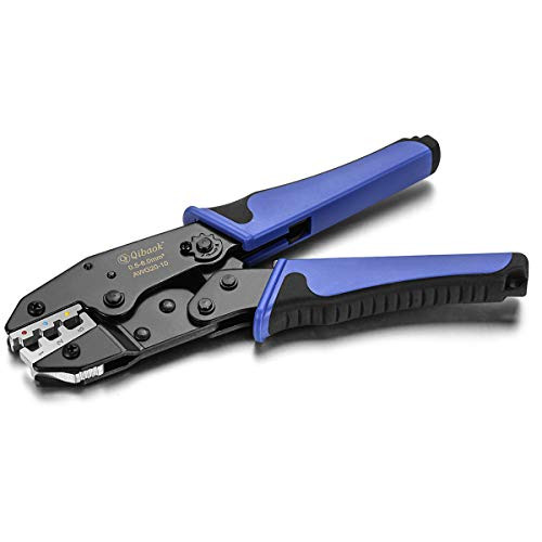 Qibaok Crimping Tool Ratcheting Wire Crimper for Heat Shrink Connectors Ratchet Terminal Crimper Wire Crimp Tool Qibaok Crimping Tool Ratcheting Wire Crimper for Heat Shrink Connectors Ratchet Terminal Crimper Wire Crimp Tool