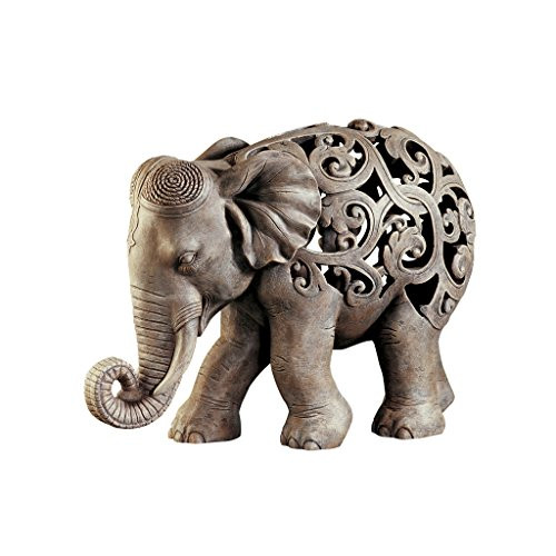 Design Toscano Anjan the Elephant Jali Sculpture