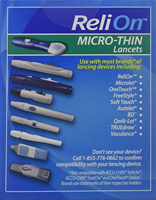 ReliOn 33G Micro-Thin Lancets  100-ct  Pack of 2