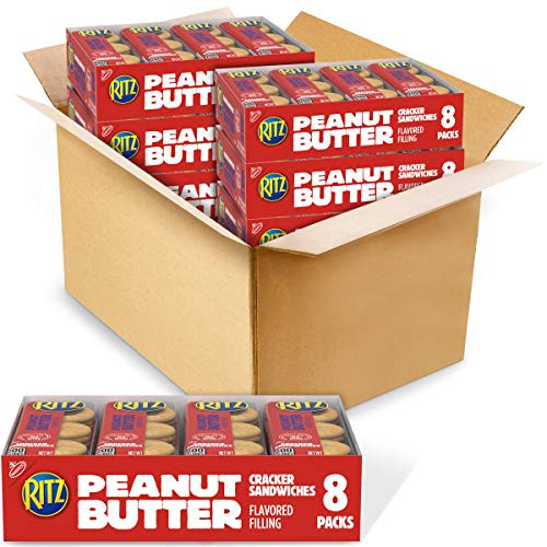Ritz  RIUM9  Sandwich Crackers   6 Boxes  1.38 Ounce  Pack of 48   Peanut Butter  66.24 Ounce