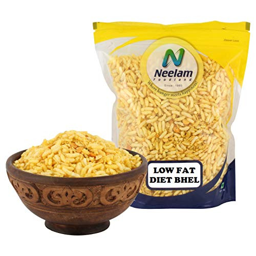 Neelam Foodland Mumbai Low Fat Diet Bhel Puffed Rice Mixture Authentic Indian Food and Namkeen Snacks - 400 g Neelam Foodland Mumbai Low Fat Diet Bhel Puffed Rice Mixture Authentic Indian Food and Namkeen Snacks - 400 g
