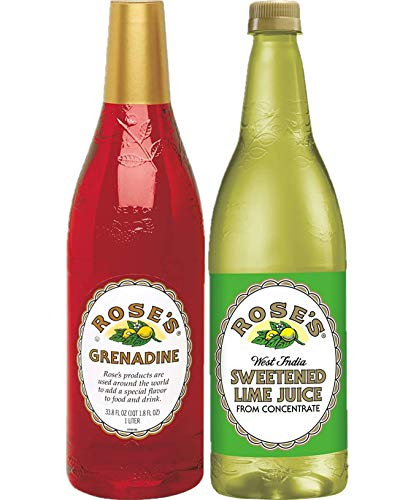 Rose s Grenadine  Sweetened Lime Juice  Variety Pack  one liter