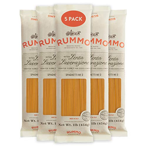 Rummo Italian Pasta Spaghetti No.3  Always Al Dente  5 Pack 16 Ounce Each