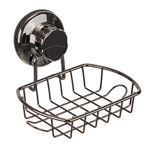 SANNO Suction Soap Dish Holder with Hook Soap Saver Soap Holder Soap Tray Bar Soap Sponge Holder for Shower Bathroom Tub and Kitchen Sink Black Nickel SANNO Suction Soap Dish Holder with Hook Soap Saver Soap Holder Soap Tray Bar Soap Sponge Holder for Shower Bathroom Tub and Kitchen Sink Black Nickel
