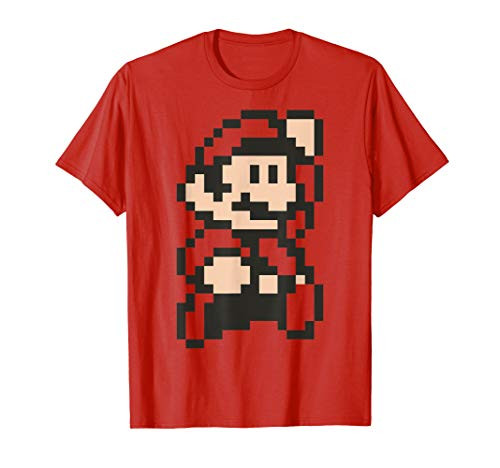 Super Mario Little Mario 8-Bit Portrait T-Shirt