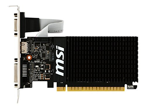 MSI Gaming GeForce GT 710 2GB GDRR3 64-bit HDCP Support DirectX 12 OpenGL 4.5 Heat Sink Low Profile Graphics Card (GT 710 2GD3H LP)