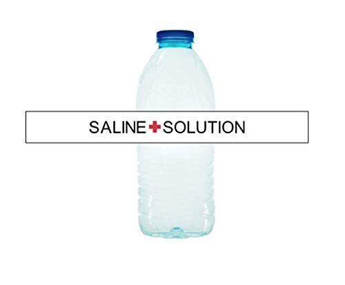 10 Nurse Medical Doctor Water Bottle Saline Labels