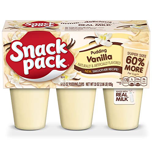 Super Snack Pack Vanilla Pudding Cups  6 Count  8 Pack
