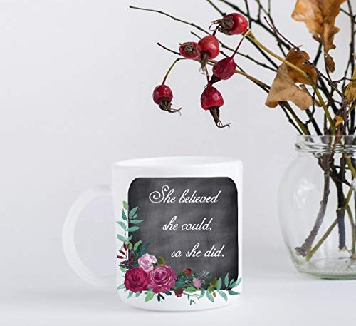 Graduation Coffee Mug - She Believed She Could  So She Did