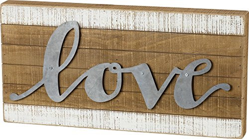 Primitives by Kathy Love Slat Wood Box Decorative Sign Primitives by Kathy Love Slat Wood Box Decorative Sign