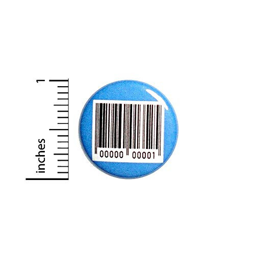 Barcode Button Backpack Pin Pinback Random Cool Random Funny 1 Inch 65-14