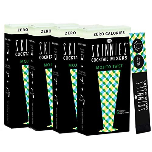 RSVP Skinnies - 0 Calorie mixers - Mojito Twist  4-boxes  6 packets per box