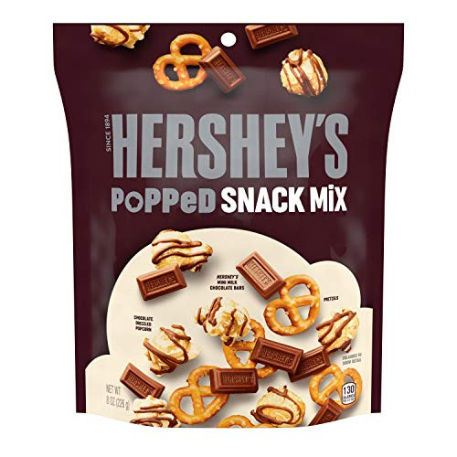 HERSHEY S Popped Snack Mix  8 Ounce  Pack of 6