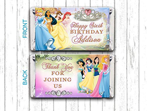 10 Disney Princess Elegant Gold Crown Jasmine Snow White Mulan Sleeping Beauty Cinderella Pocahontas Belle Ariel Mini Hershey Candy Bar Wrappers 10 Disney Princess Elegant Gold Crown Jasmine Snow White Mulan Sleeping Beauty Cinderella Pocahontas Belle Ariel Mini Hershey Candy Bar Wrappers