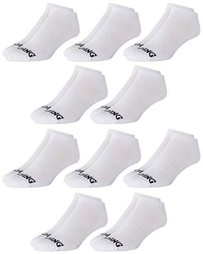 Spalding Men s No Show Athletic Socks  10 Pack   Size Shoe Size  6.5-12.5  White