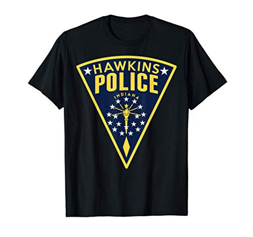 Netflix Stranger Things Hawkins Police Patch T-Shirt