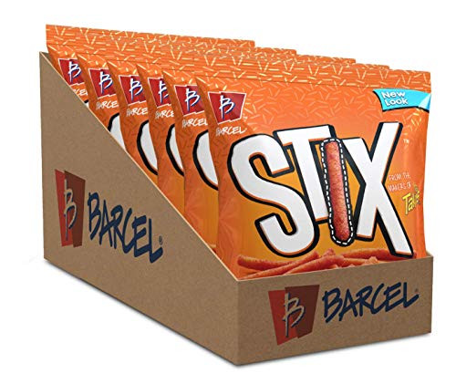 Barcel Stix  Crispy Corn Snacks  Original Flavor  Chili  and  Lime   6 Individual Snack Pack Bags  4 oz each