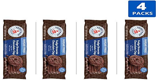 Voortman Fudge Brownie Chocolate Chip SF Cookies  Pack of 4