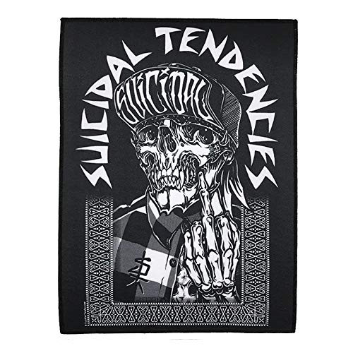 Suicidal Tendencies Middle Finger Skull Back Patch 12 inch  x 8.5 inch