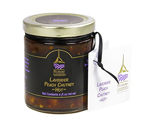 Pelindaba Lavender Gourmet Lavender Peach Chutney - hot spicey - 6 fl oz