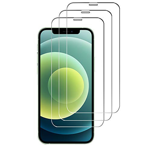 Acediar Screen Protector Compatible with iPhone 12 and iPhone 12 Pro  6.1 inch  2020   Shatterproof Tempered Glass Screen Film for iPhone 12 iPhone 12 Pro  Anti-Fingerprint  Bubble Free  Case-Friendly
