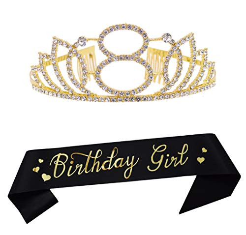 Halfway To 100! Black & Gold Glitter Satin Birthday Sash – 50th Birthday Party Sash For Men & Women