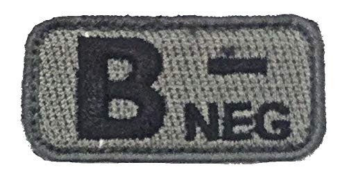 Blood Type Patches - Mil-Spec Monkey ACU DARK  B NEG