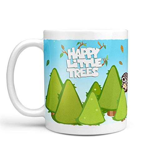 PeachyApricot Bob Ross Happy Little Trees Officially Licensed 11oz Coffee Mug