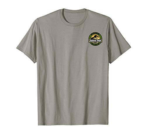 Jurassic Park Staff Logo Pocket Patch Graphic T-Shirt