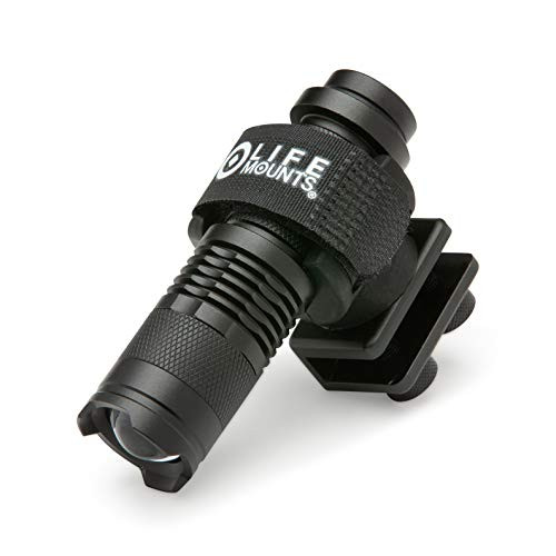 Life Mounts LED Helmet Mounted Light  Black