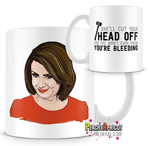 PeachyApricot Nancy Pelosi Cut Your Head Off 11oz Coffee Mug PeachyApricot Nancy Pelosi Cut Your Head Off 11oz Coffee Mug