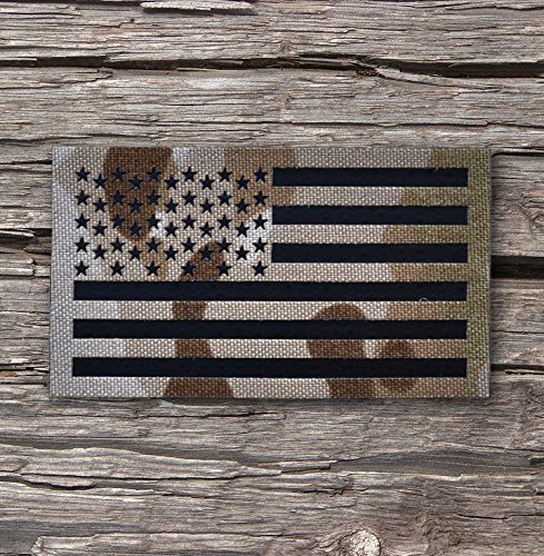 Forward 3.5x2 Inch Infrared Multicam Arid Ir reflective Us Flag Patch Us Army Special Forces Green Beret CAG