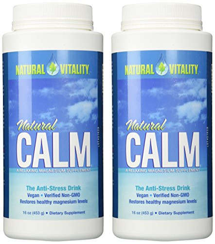 Natural Vitality Natural Magnesium Calm (2 Bottles of 16 Ounce)