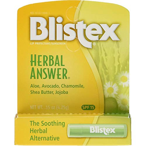 Blistex Herbal Answer Lip Balm Spf 15 .15oz  Pack of 6