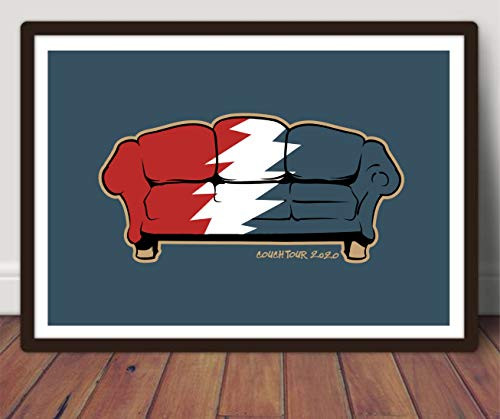 Grateful Dead Inspired Couch Tour Poster Print   11x14   Deadhead   Fan Art