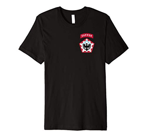 555th Engineer Brigade Patch - 555th EN BDE Sapper Tab Premium T-Shirt
