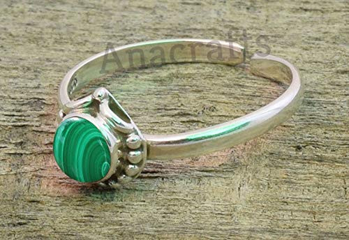 Green Malachite Toe Ring - 925 Sterling Silver Feet Body Jewellery Adjustable Toe Ring For Girls Women Gift Jewellery Green Malachite Toe Ring - 925 Sterling Silver Feet Body Jewellery Adjustable Toe Ring For Girls Women Gift Jewellery