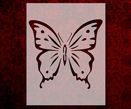 Large Butterfly 8.5 x 11 Inches Custom Stencil  202