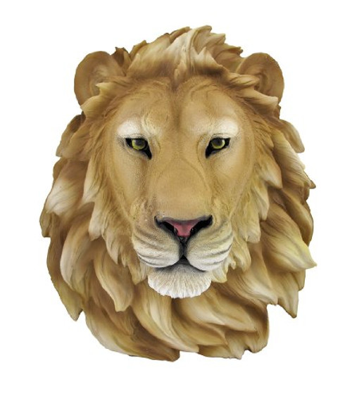 Private Label African Lion Head Mount Wall Statue Bust Leo