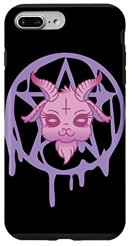 iPhone 7 Plus 8 Plus Anime aesthetic Baphomet Pentagram - Menhera Pastel Goth Case