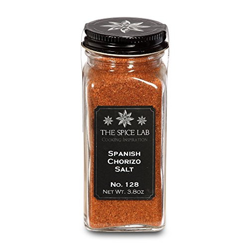 The Spice Lab No. 128 - Spanish Chorizo Salt - Gluten-Free Non-GMO All Natural Premium Gourmet Salt - French Jar