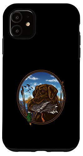 iPhone 11 Labrador Retriever with Mallard Duck Hunting Case