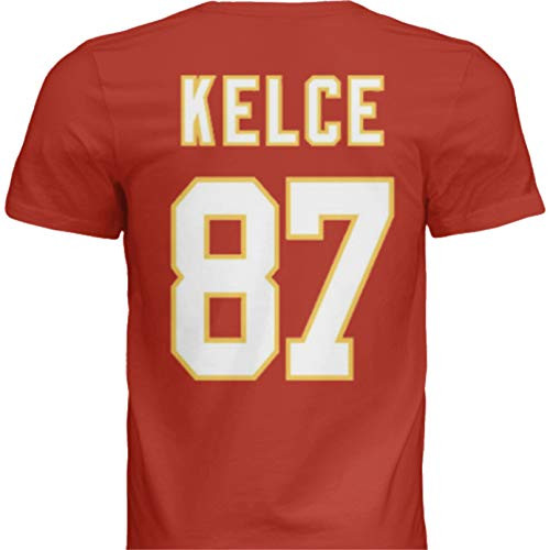 NWT New Kelce 87 Kansas City Red Custom Screen Printed Football T-Shirt Jersey No Brands Logos Men s Large NWT New Kelce 87 Kansas City Red Custom Screen Printed Football T-Shirt Jersey No Brands Logos Men s Large