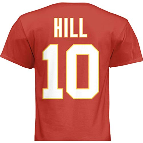 Hall of Fame Sports Memorabilia NWT New Hill  10 Kansas City Red Custom Football T-Shirt Jersey No Logos Men s  Large Hall of Fame Sports Memorabilia NWT New Hill  10 Kansas City Red Custom Football T-Shirt Jersey No Logos Men s  Large